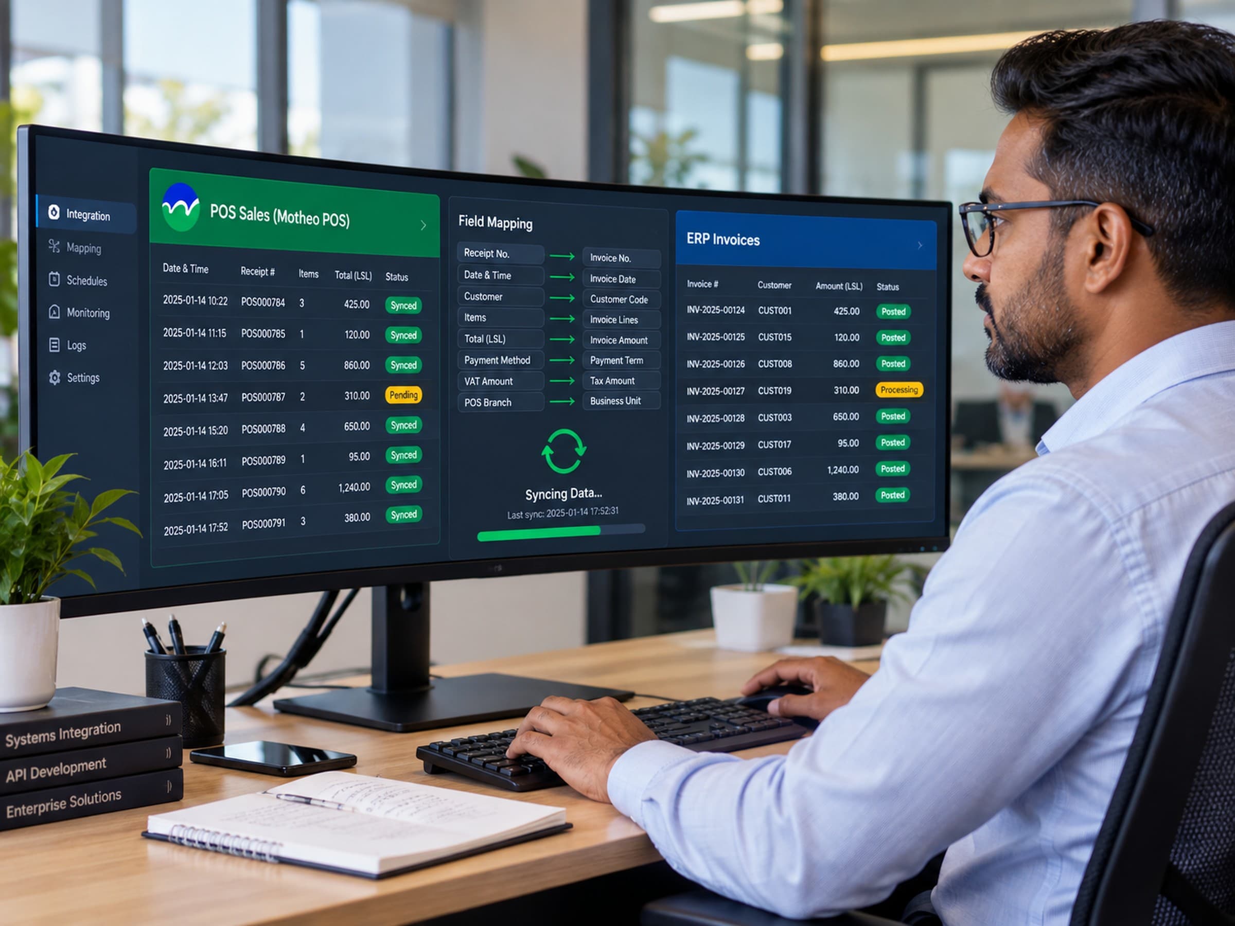ERP integration and connected business systems
